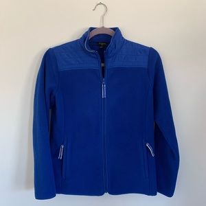 Talbots Womens Blue Solid Polar Fleece